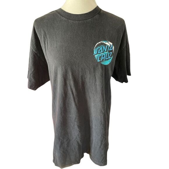 The Original Santa Cruz Skate Shirt Men's Black Crewneck Size Medium - Picture 2 of 7